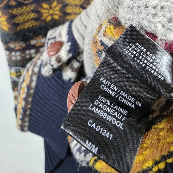 Le 31 Simons Nordic Folk tribal knit wool cardigan - Picture 7 of 10